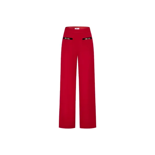 CHICHY CHICHY Size Sister Series Casual Pants Women's Red
