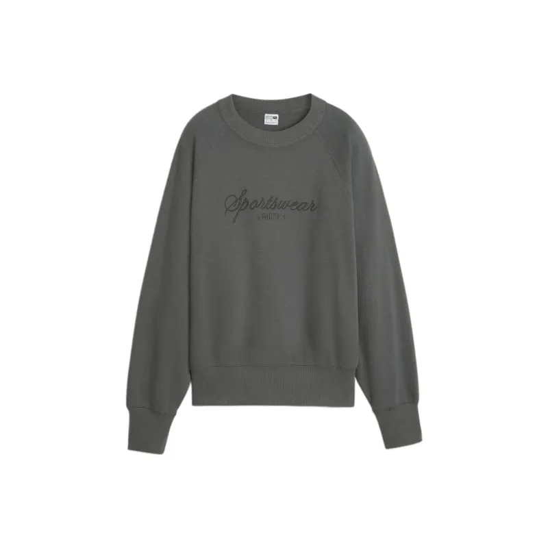 PUMA CLASSICS+ Sweatshirt Women's Dark Gray-0