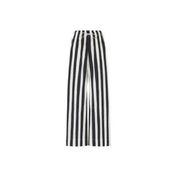 MOCO x SUNNEI Casual Pants Women's Black Apricot Stripe