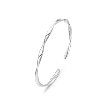 MOLADY S925 Silver Bangles Women's