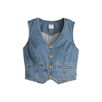 Levis Vests Women's Light Blue