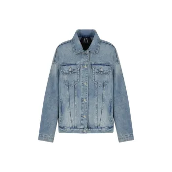 ARMANI EXCHANGEAE SS25 Denim Jacket Women's Blue