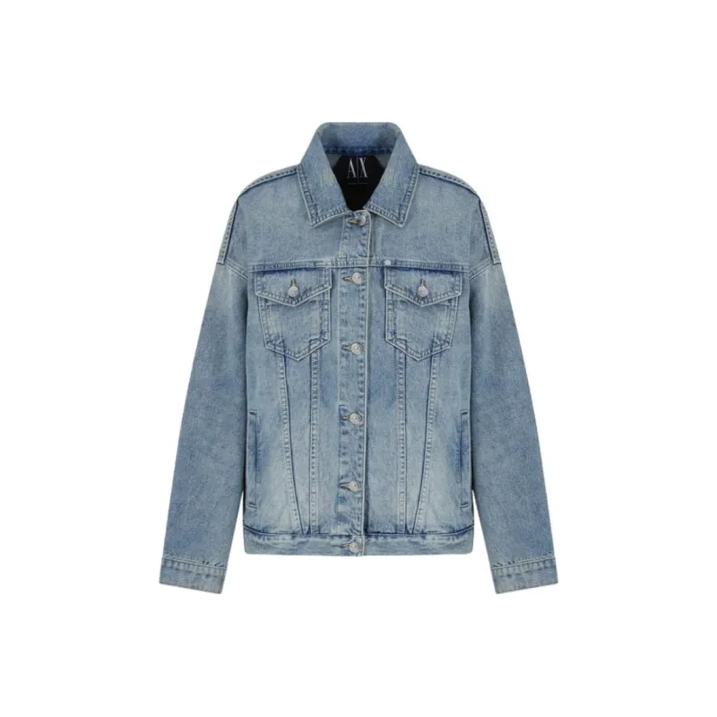 ARMANI EXCHANGEAE SS25 Denim Jacket Women's Blue-0