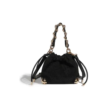 BEMIX PETS Cow Leather One Shoulder Handbag Regular Women's Black
