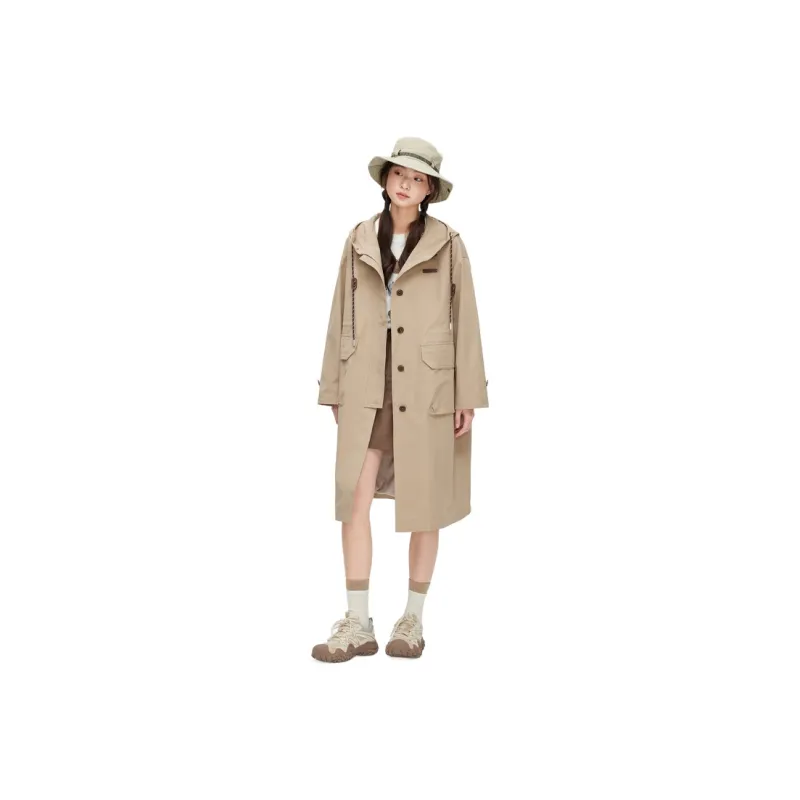 ZIHAN Trench Coat Women's Khaki-0
