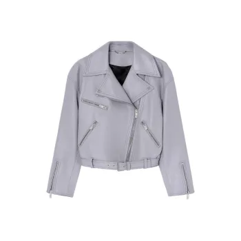 VERSACE Leather Biker Jacket