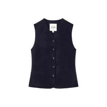 COS Vests Women's Navy Blue