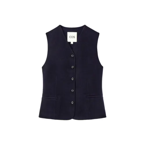 COS Vests Women's Navy Blue