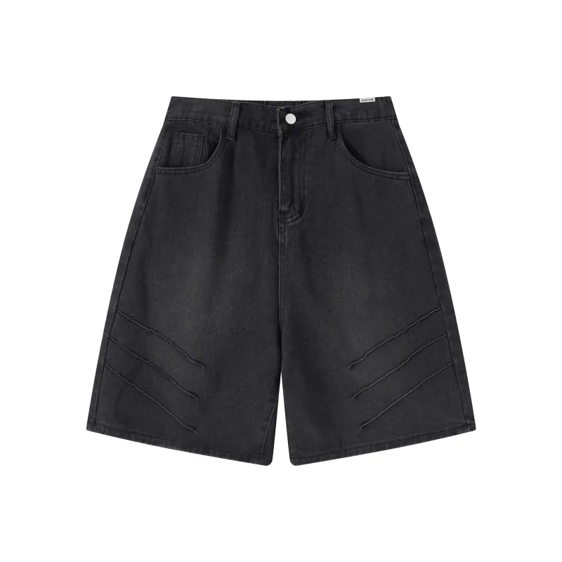 SAME FLOW Denim Shorts Unisex-5
