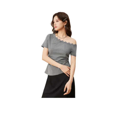 Love to serve T Shirts Women's Gray