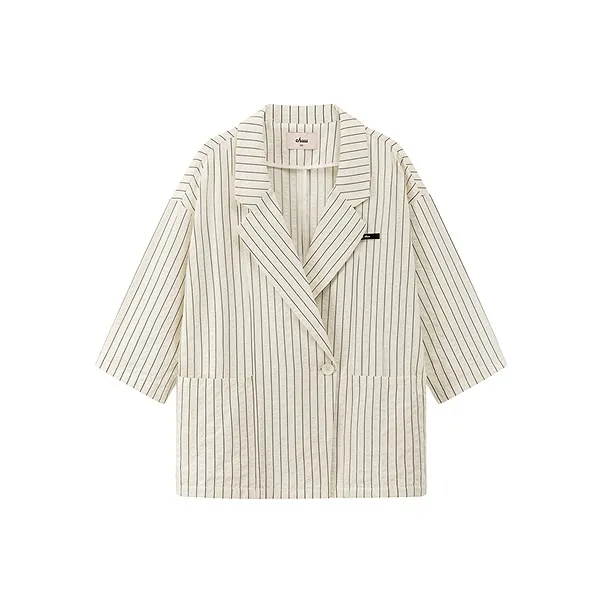 CHUU Business Suit Women's White Stripes-0