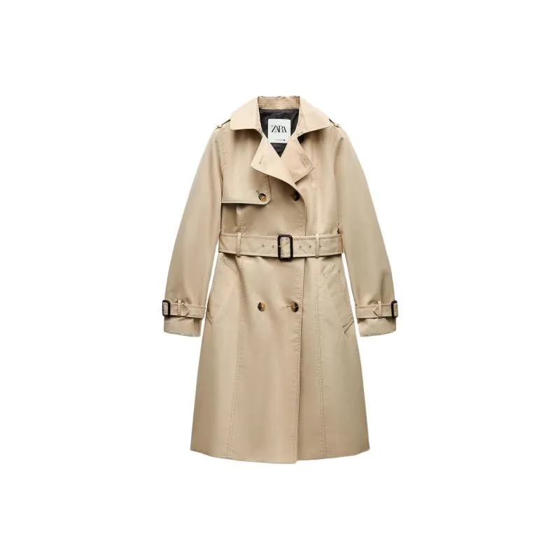 ZARA ZW Series Trench Coat Women's Brown-0