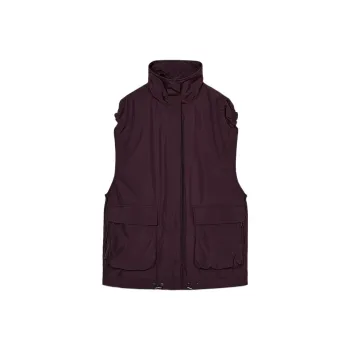 ZARA ZW Series Vest Women's Burgundy Burgundy
