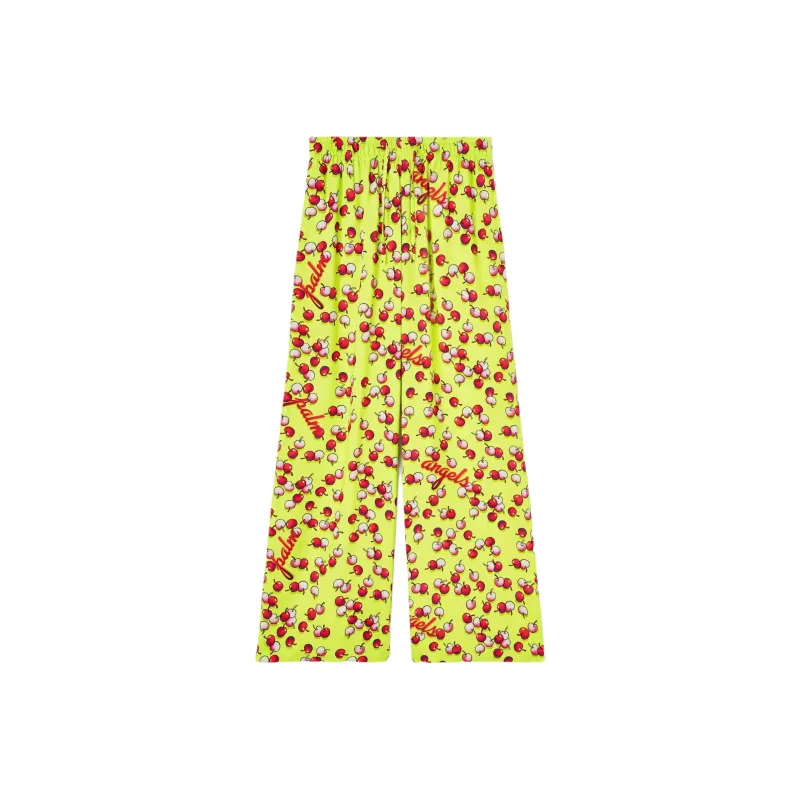 PALM ANGELS Cherries patterned Flared Trousers-0