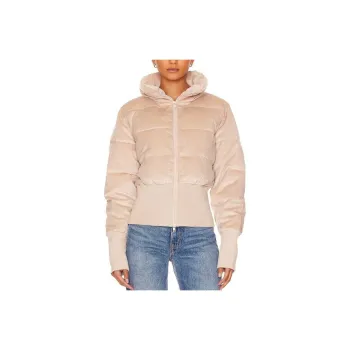 Unreal Fur Puffer Jacket Women's Taupe