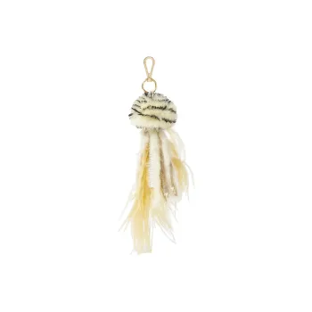FENDI Lambskin Bag Charm Bag Merch Women's Yellow