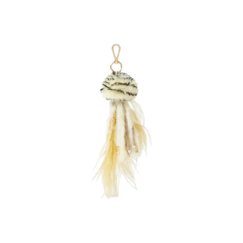 FENDI Lambskin Bag Charm Bag Merch Women's Yellow