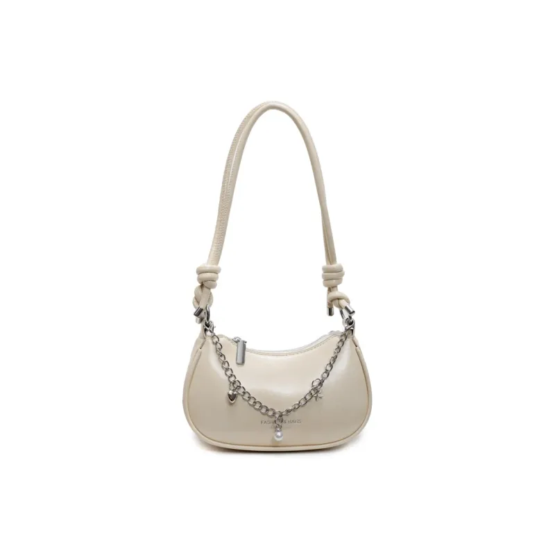 TOUTSEUL YOLO PU Crossbody Underarm Shoulder Bag Women's Ecru/Gray/Pink/Black-0