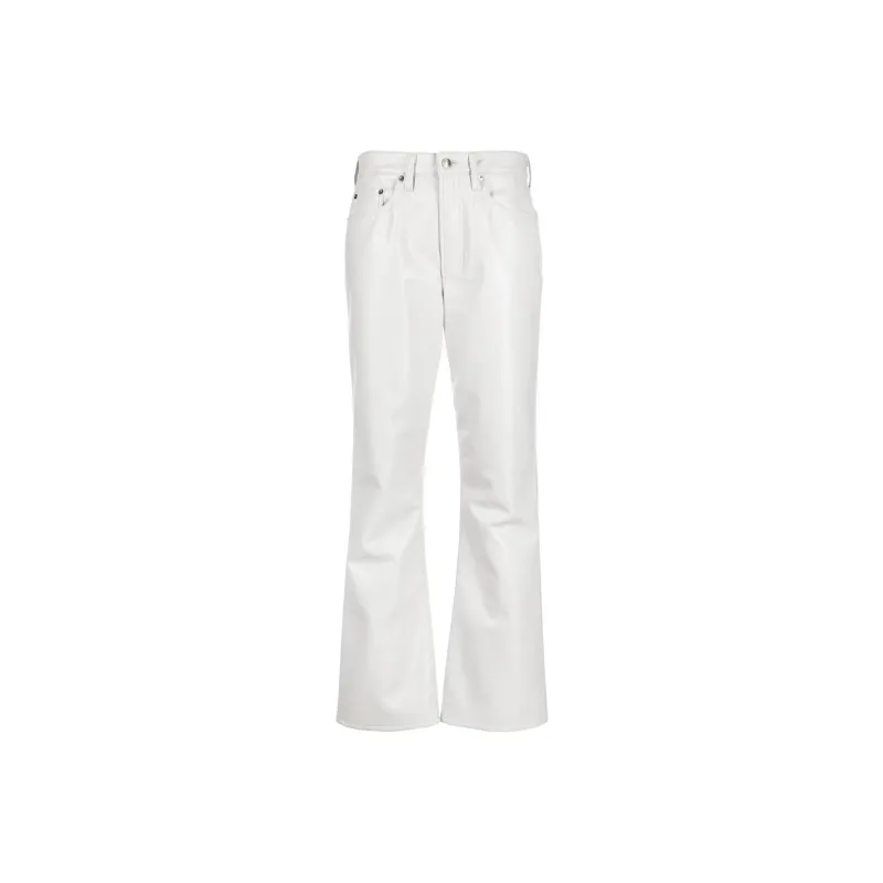 AGOLDE Bootcut Leather blend Trousers-0