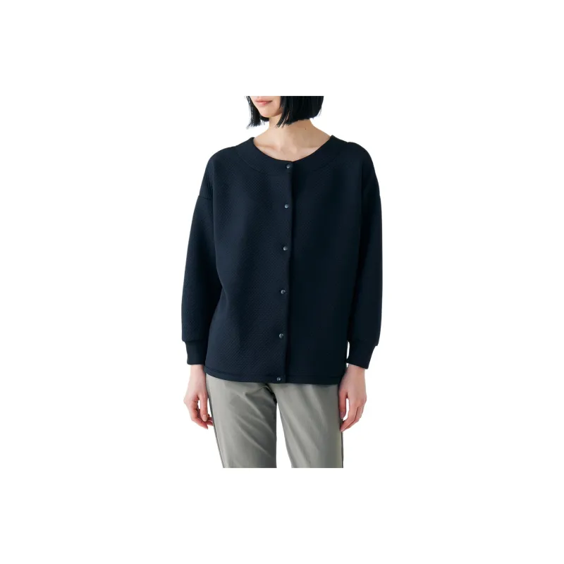 Mizuno Breath Thermo Ripple Quilt 2WAY Velvet feel Coat Women's-0