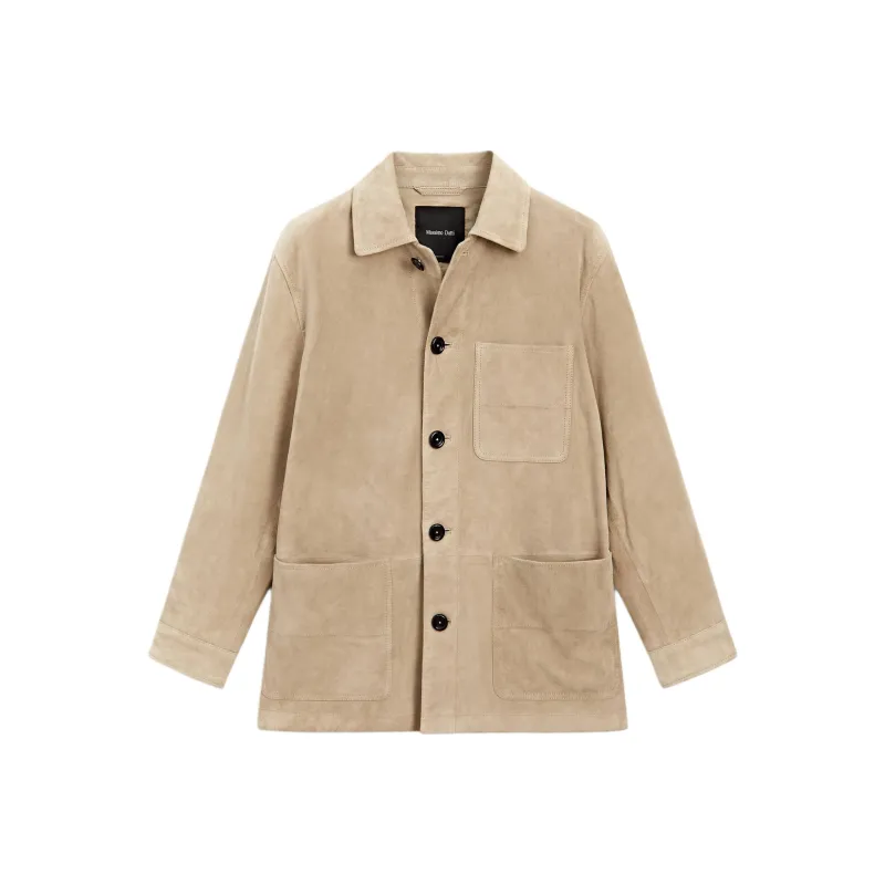 Massimo Dutti Leather Jacket Women's Brown-0