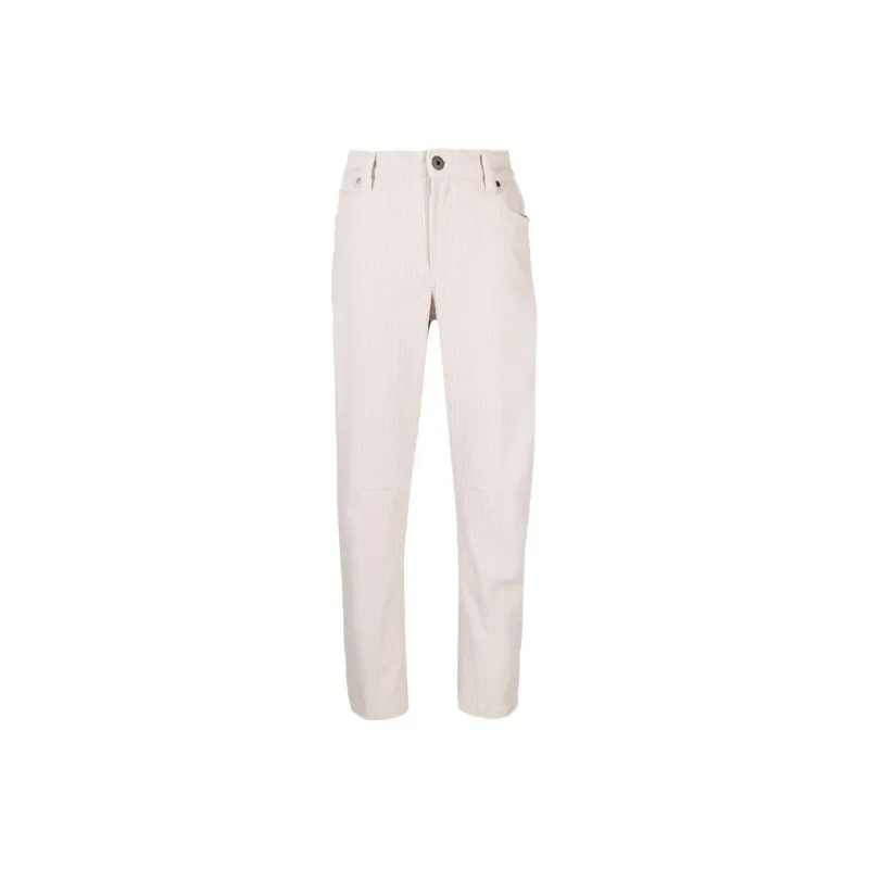 Brunello Cucinelli Ribbed Cotton Pants-5