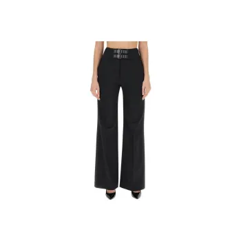 MOSCHINO Jeans Belted Wide Leg Trousers