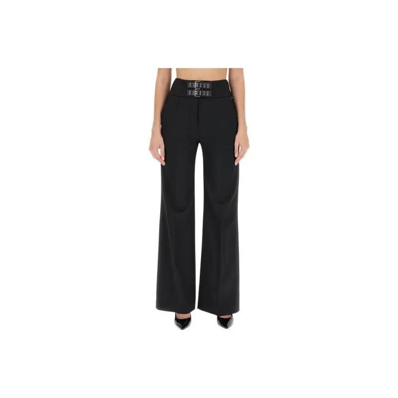 MOSCHINO Jeans Belted Wide Leg Trousers-0