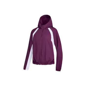 QIAODAN Breathable Sun Protection Clothing Women's Dark Berry Purple/Jordan White