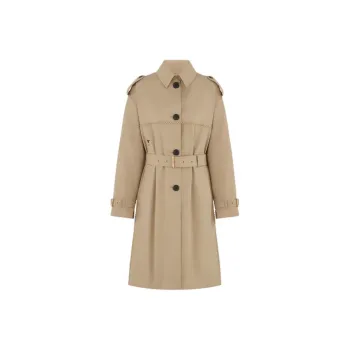 DIOR Trench Coats Women's Khaki