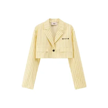 CHUU Business Suit Women's Yellow Stripes