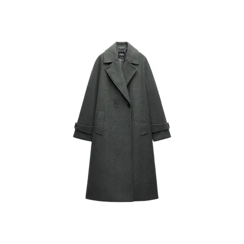 ZARA Valentine's Day Collection Coats Women's Gray