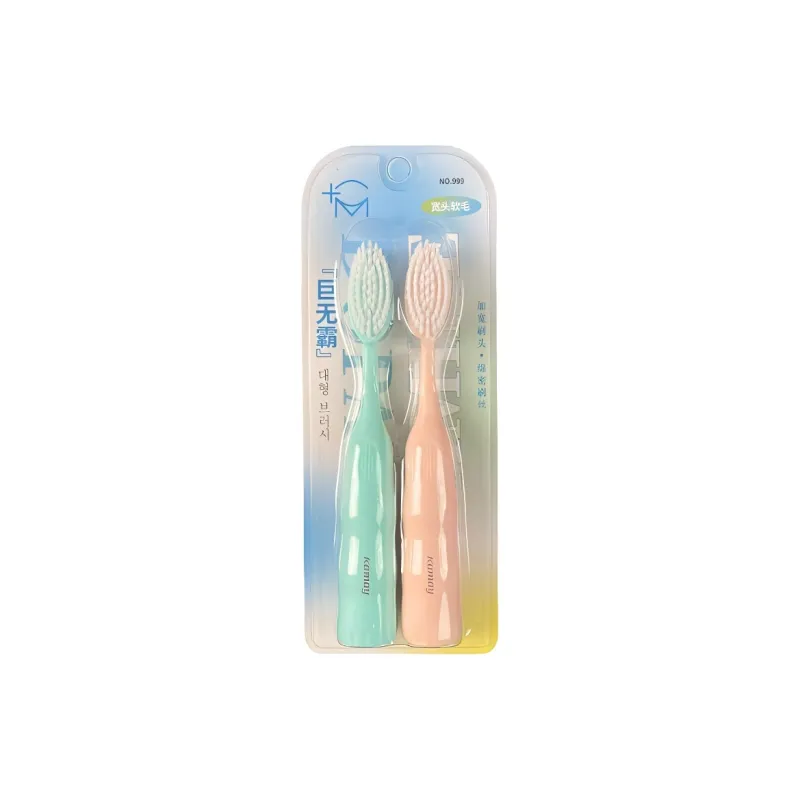 Love Of Wormwood Huge Adults Wide Tip Soft Bristles Toothbrushes Cleaning Gum Protection 2 Pcs Pack-5