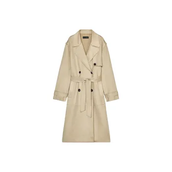 ZARA Trench Coats Women's Beige