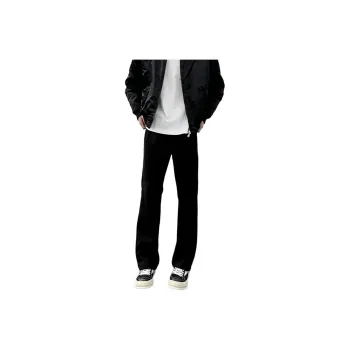 FONDLOOK Casual Pants Men Black