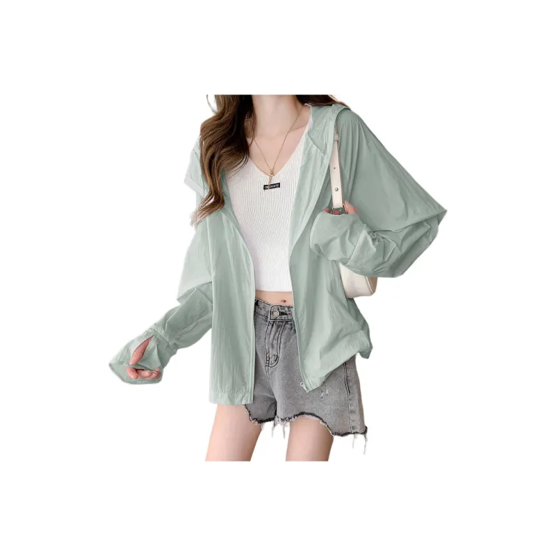 Tonlion Sun Protection Clothing Women's Mint Green-0