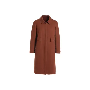 QIAOWANNI Coats Women's Rusty Orange