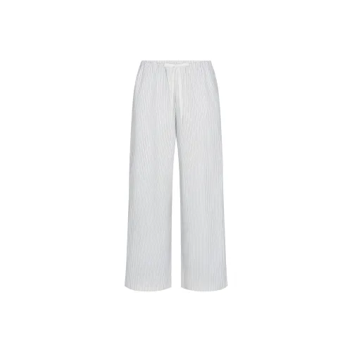Skims SS25 Casual Pants Women's ZEN BLUE STRIPE/Zen Blue Stripes Pattern Color