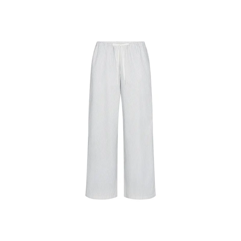 Skims SS25 Casual Pants Women's ZEN BLUE STRIPE/Zen Blue Stripes Pattern Color-0