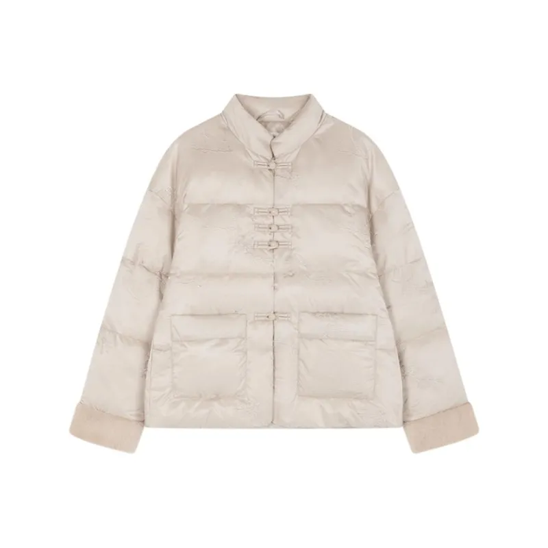 IHIMI Puffer Jacket Women's Apricot Beige-0