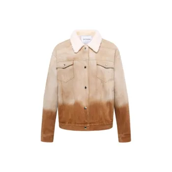 JAC FLEURANT Denim Jacket Women's Brown