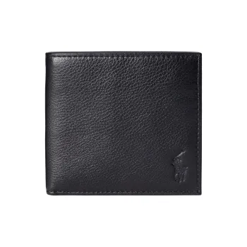 Polo Ralph Lauren Leather Wallet Men's Black