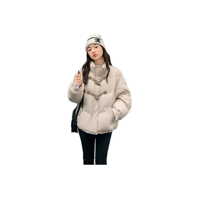 Flowers In Water Puffer Jacket Women's-0