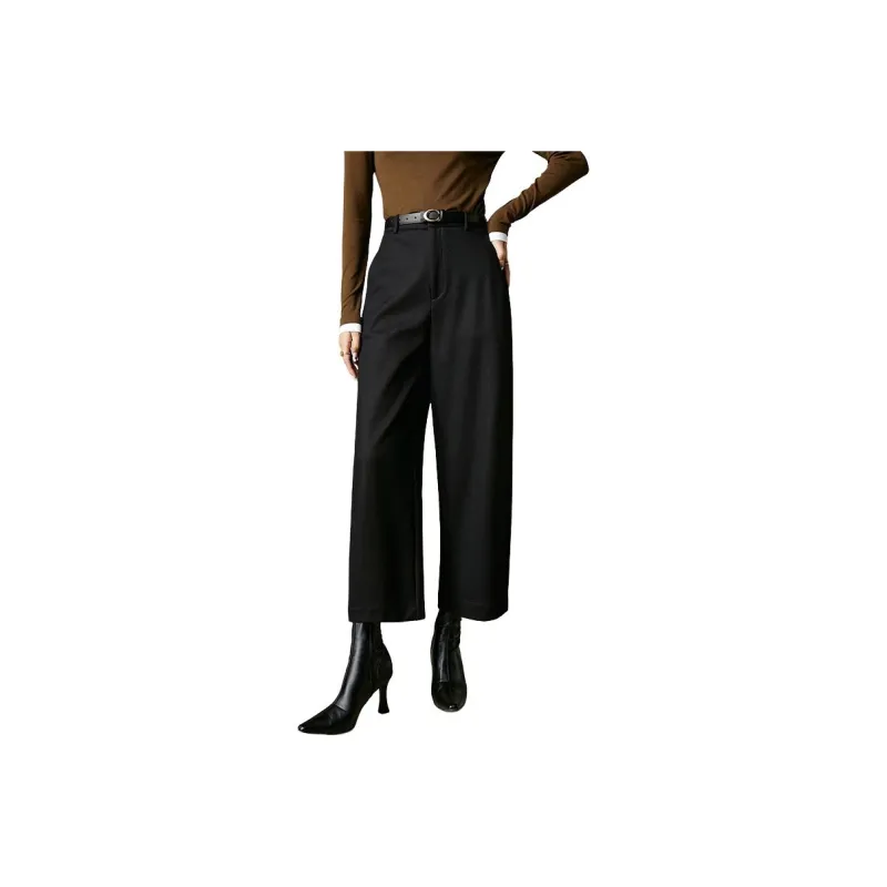 Late White Casual Pants Women's Dark Umber-4