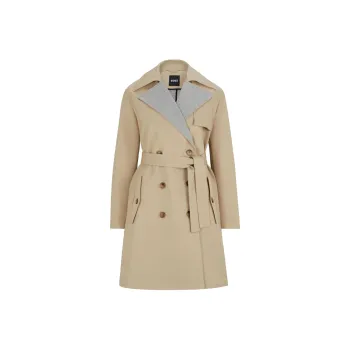 HUGO BOSS Prince Of Wales Check Trench Coat