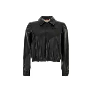 GUCCI Leather Bomber Jacket