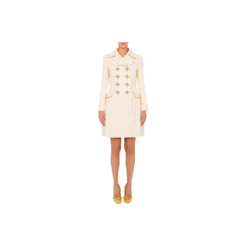 MOSCHINO Trench Coat Women's White