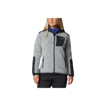 Columbia ARCTIC HOODED FLEECE Velvet-feel Coat Women's Gray Black