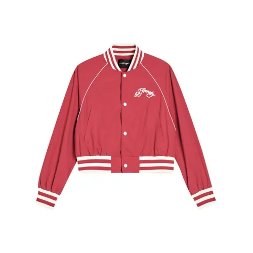 Ed Hardy SS24 Baseball Jacket Women's China Red