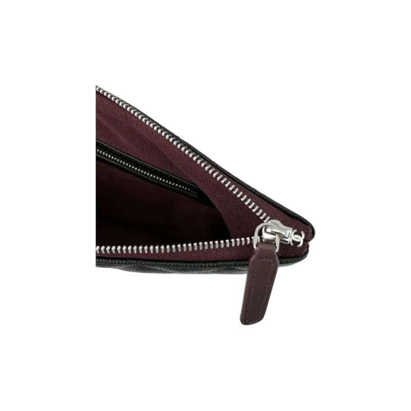 CHANEL Lambskin Clutch Large Size Women's Black-3